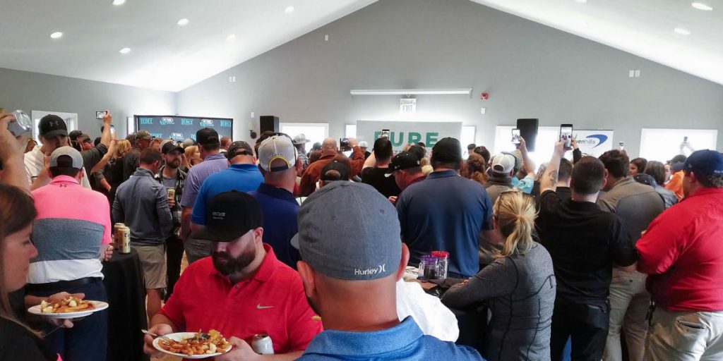 Attendees to the Tebey Golf Classic Tournament