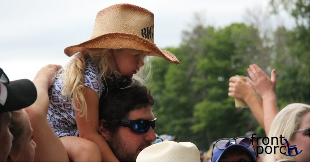 One of Big Sky Music Festival's littlest fans