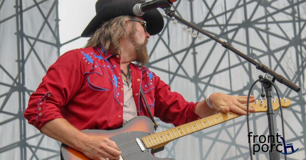Jason McCoy Playing the Guitar at Big Sky Music Festival