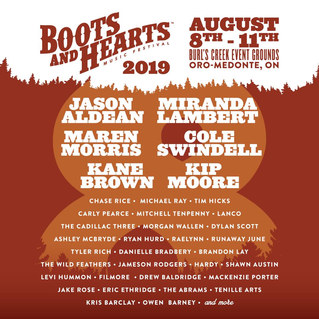 The 2019 Boots & Hearts Music Festival Lineup Front Porch Music
