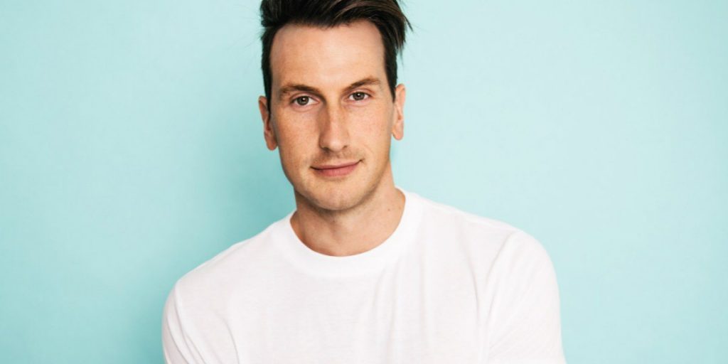 Russell Dickerson performing at Cavendish Beach Music Festival