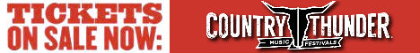 country thunder music festival in Saskatchewan. Tickets on sale now