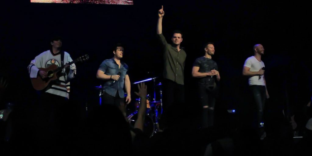 Canadian Country artists The Hunter Brothers performing at Rogers Place in Edmonton