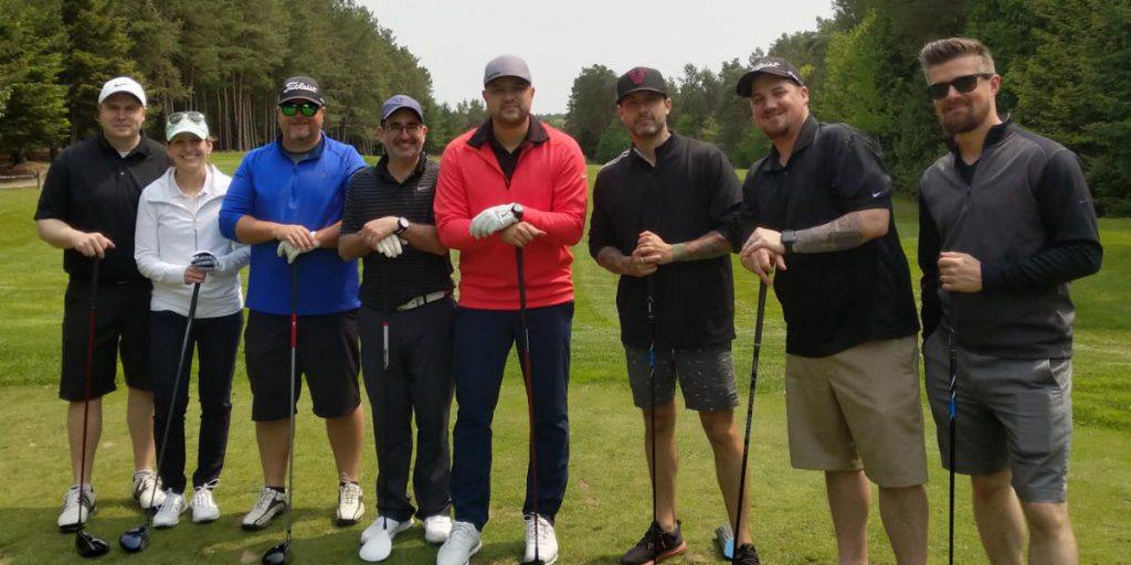 Tebey, Dallas Smith, and others play gold at Black Diamond Golf Course