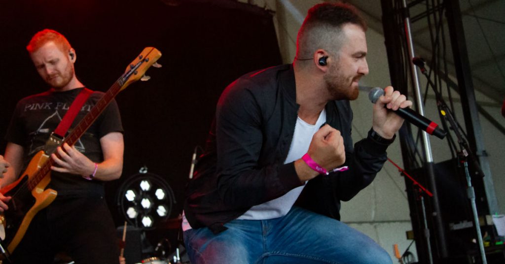Kris Barclay performing at Boots & Hearts 2019