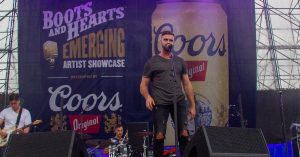 Mike Whiteside at the Boots & Hearts showcase