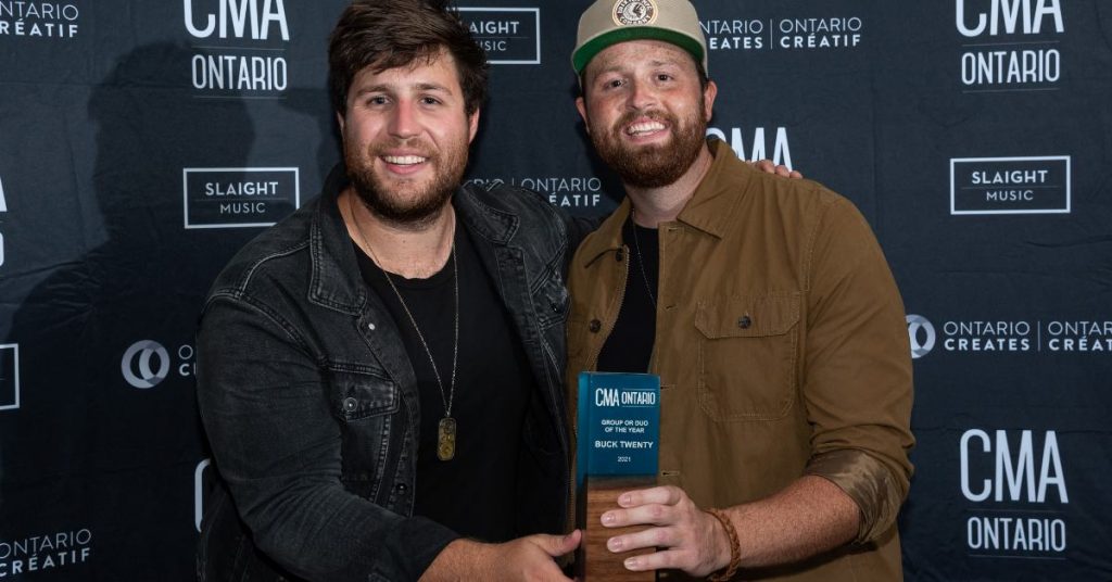 Buck Twenty won Group or Duo of the Year at the 2021 CMAOntario Awards