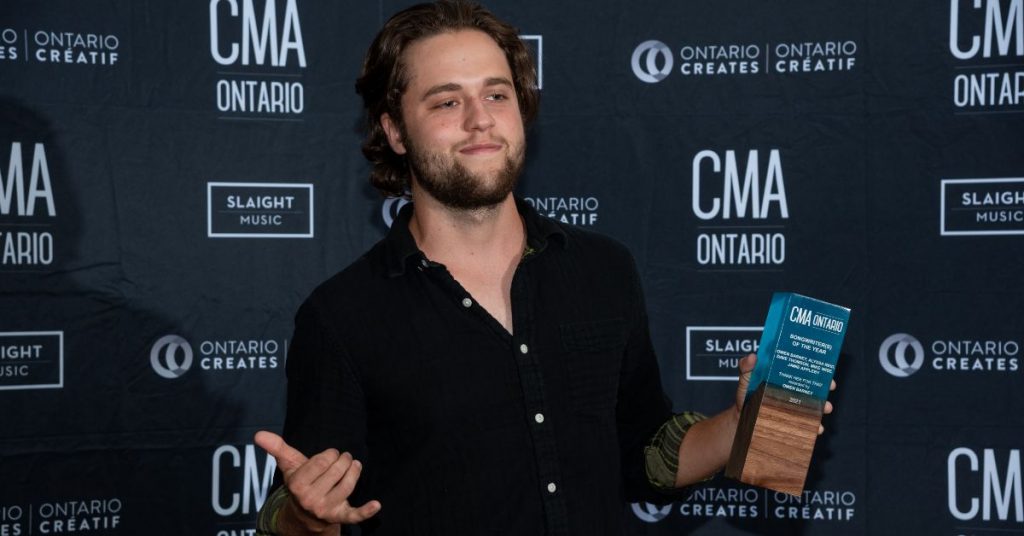 Owen Barney won songwriter of the year at the CMAOntario Awards
