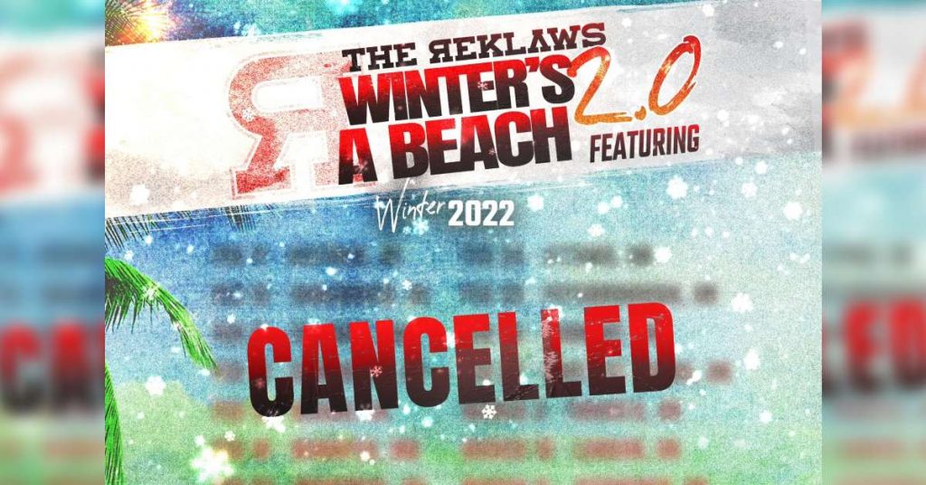 The Reklaw's Winter Tour Cancelled