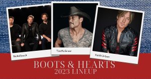 Headliners for the Boots & Hearts Music Festival