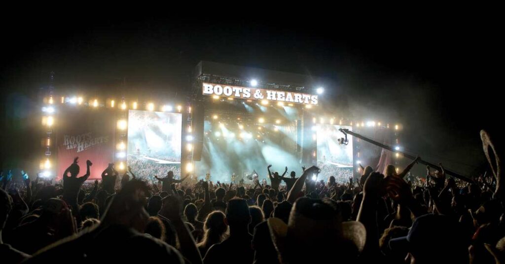 boots and hearts at night