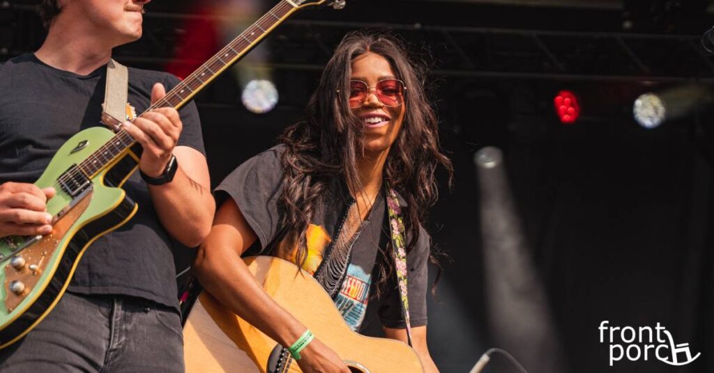 Sacha playing guitar