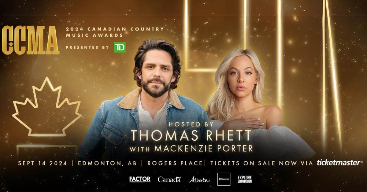 Thomas Rhett and MacKenzie Porter Host 2024 CCMA Awards