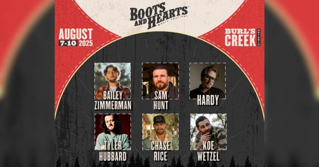 2025 Boots and Hearts Lineup