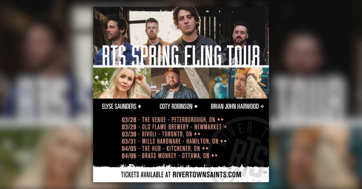 Tour poster for River Town Saints Spring Fling Tour