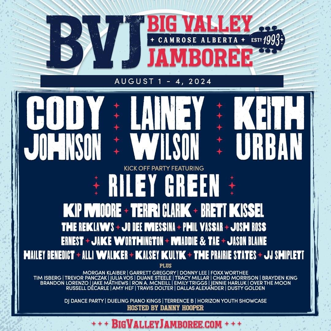 The 2024 Big Valley Jamboree Resource Lineup, Tickets + more