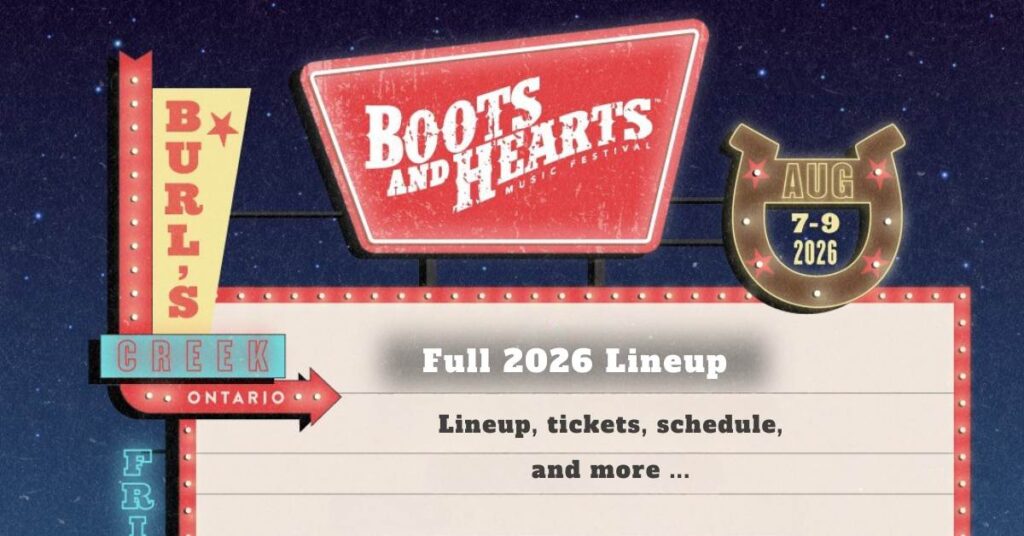 Boots and hearts lineup for 2026