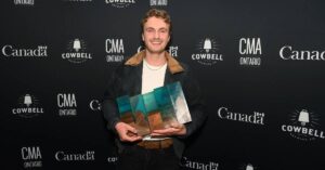 Owen Riegling won 5 awards at the 2025 CMAOntario awards