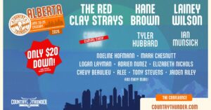Country THunder Alberta 2026 Lineup Poster