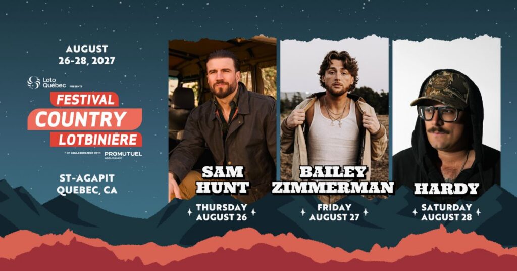 Festival country Lotbiniere headliners 2027